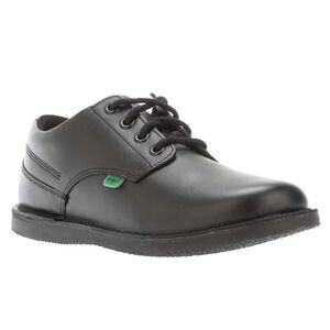 Kickers Childrens/Kids Kopi Leather Derby Shoes / Black